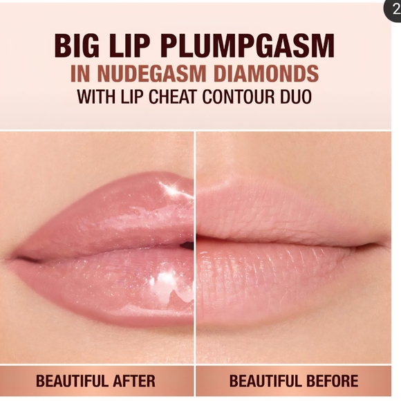 Charlotte Tilbury Big Lip Plumpgasm In Nudegasm Diamonds - Picture 8 of 10